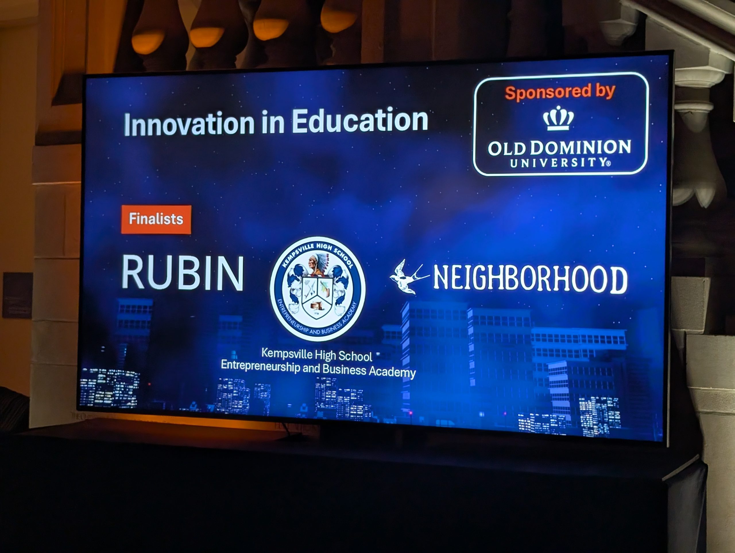 Rubin Honored at Regional Startup Awards Banquet